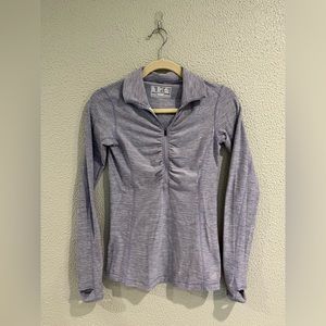 New Balance Heathered Lavender Quarter Zip, Size XS